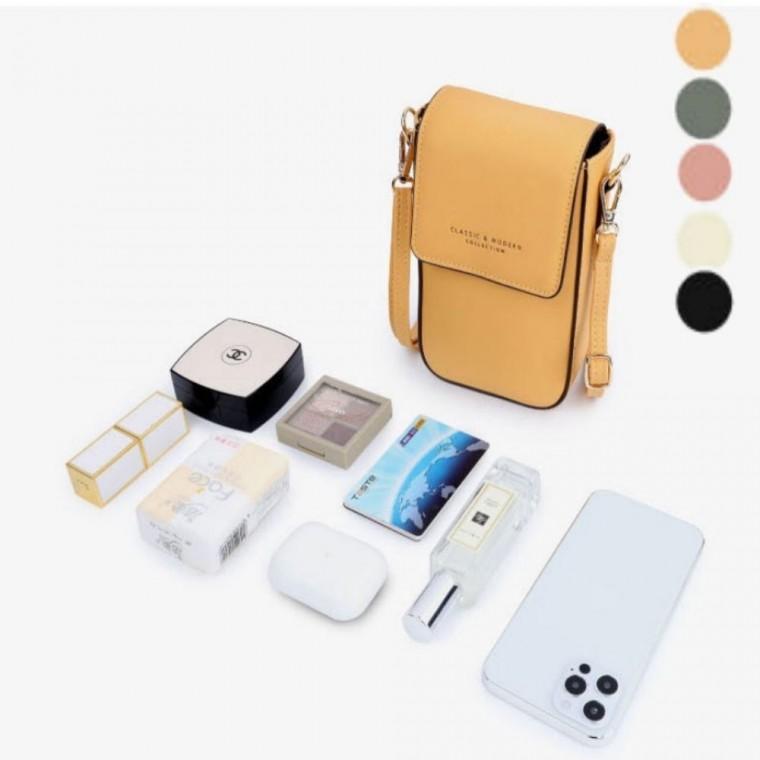 카드수납 미니 월렛가방 지갑대용 크로스백 여자 레더