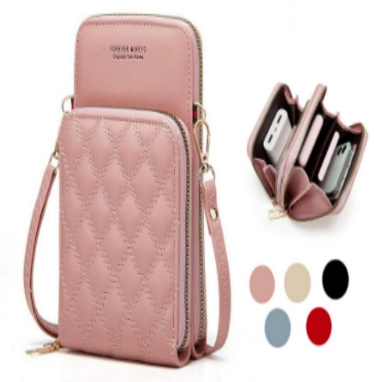 크로스백 미니 여자가방 여행용 여권지갑 퀼팅 월렛