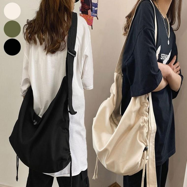 크로스백 보부상가방 스트링 바디백 캔버스 여자