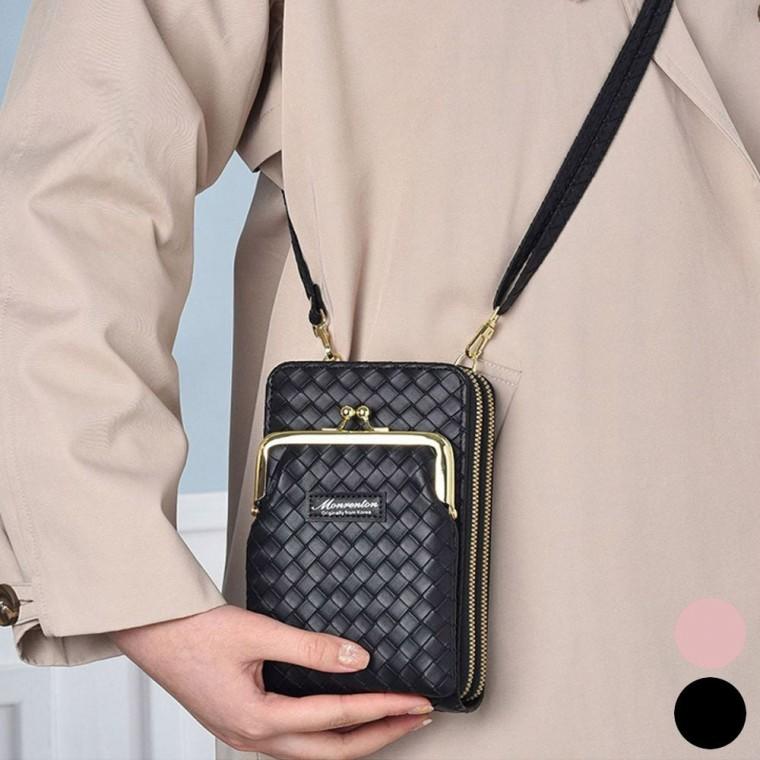 직사각 크로스백 수납 여자 가방 지갑 핸드폰 미니