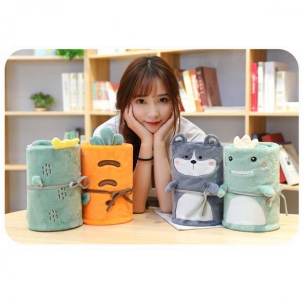 키밍 극세사 캐릭터 무릎담요 사무실 낮잠 블랭킷