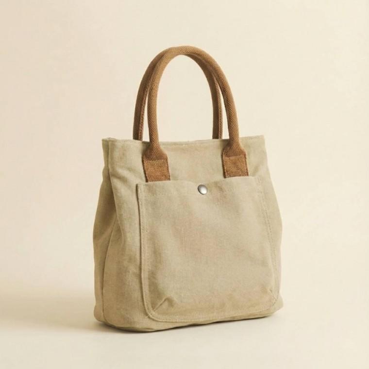 가방 토드백 모이플 코튼캔버스