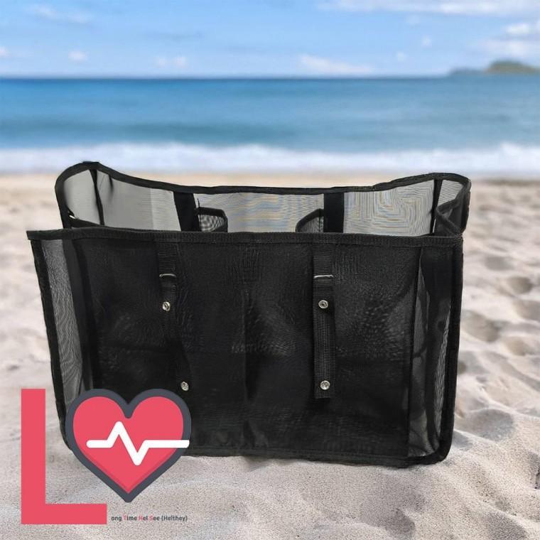 수납 수납함 세탁백 파츠 보그 메쉬 EVA 가방 미들사이즈 홀백 블랙 라이너 정리 정리함 롱타임헬씨 똑딱이