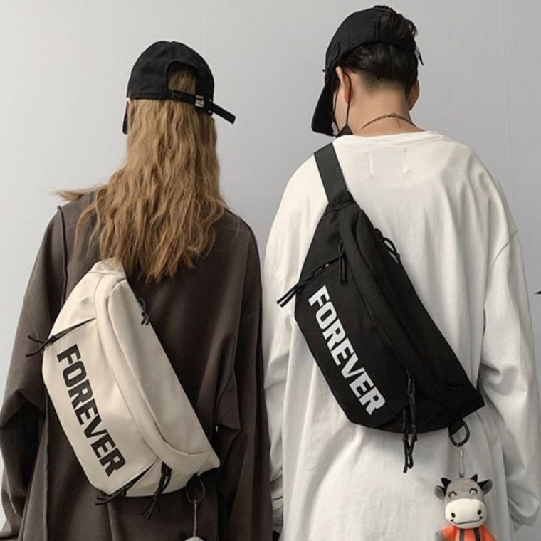 보조가방 레터링 메신저백 남녀공용 여행 크로스백