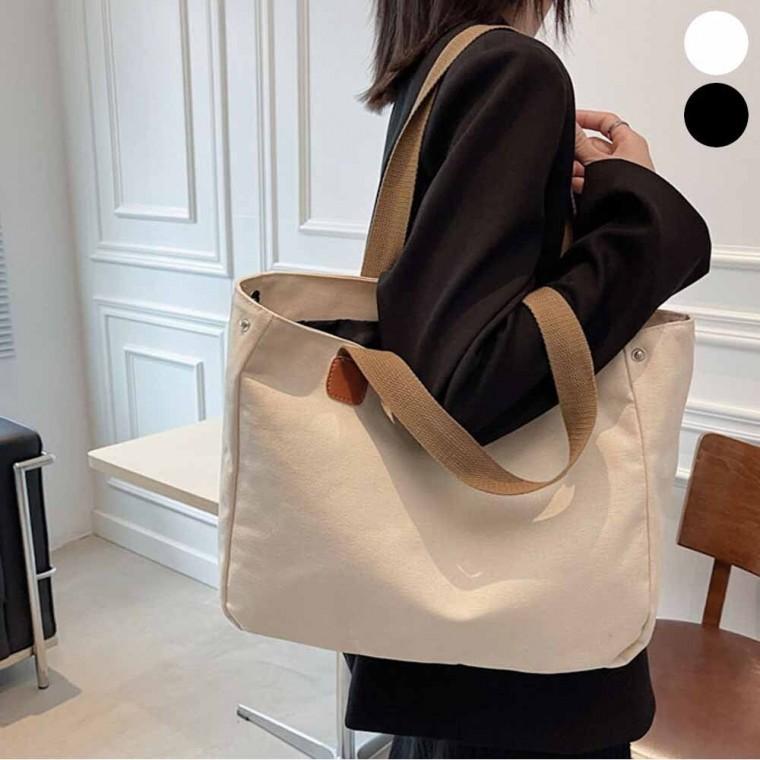 수납 숄더백 여자 캔버스 에코백 기저귀 가방 스퀘어