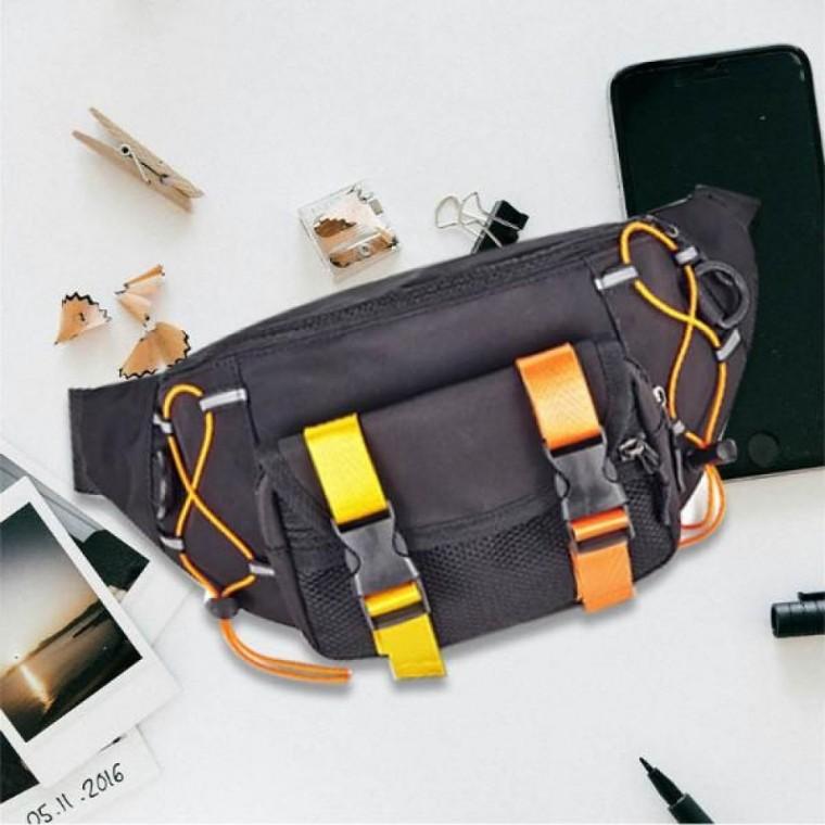 컬러풀한 튀는 크로스백 패션 가방 코디