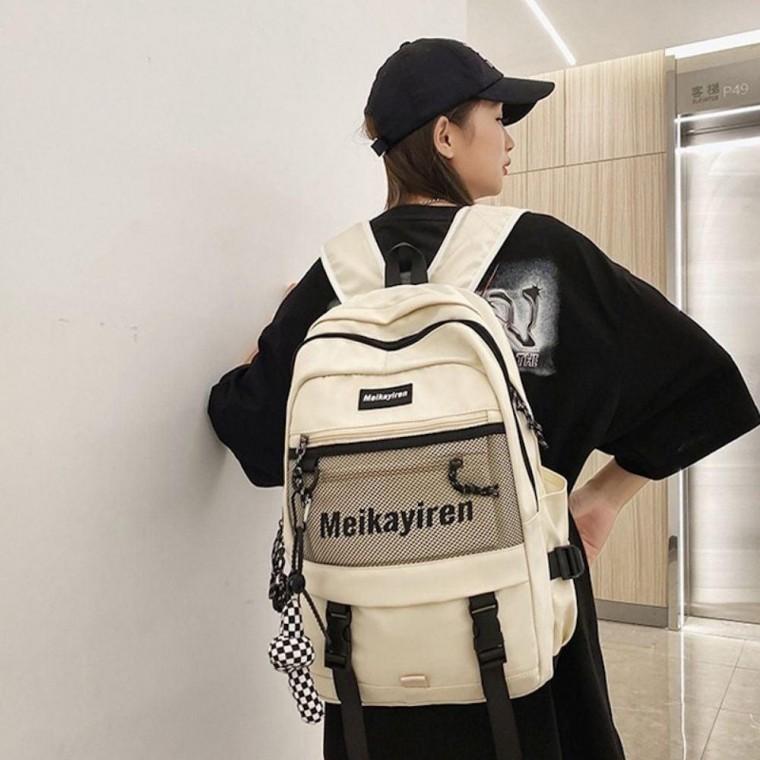남녀공용 2컬러 학생가방 커플백팩 신학기 메쉬 포켓