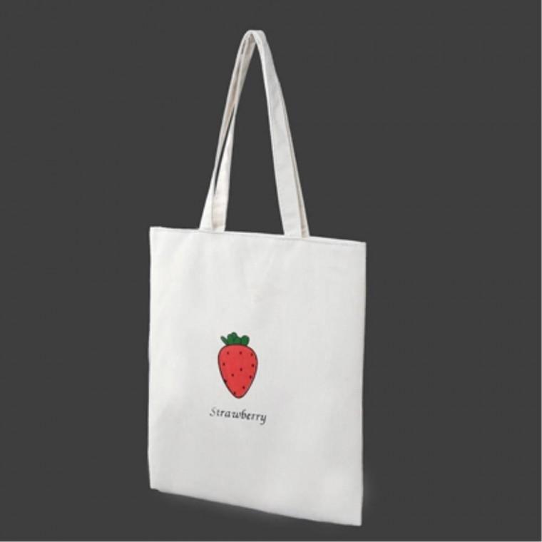 상큼한 딸기 데일리 캔버스백 여행용에코백 여행가방