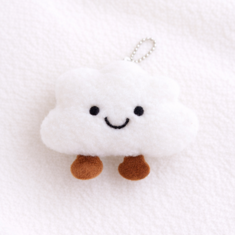 구름 인형 키링 몽실몽실 키홀더 소품 열쇠고리 백참 가방고리 인형 에어팟