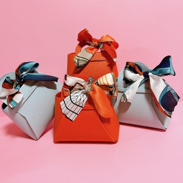 2컬러 가방모양 구디백 유치원 어린이집 선물 포장