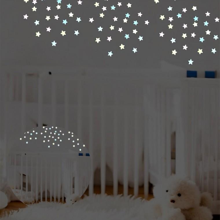 야광스티커 별 3색 혼합 가방스티커놀이북 우주야광스티커 스티커북