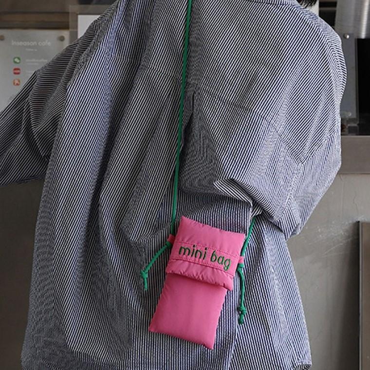 미니 여성 가방 핸드폰 백 휴대폰 크로스 핫핑크 미니크로스백 여