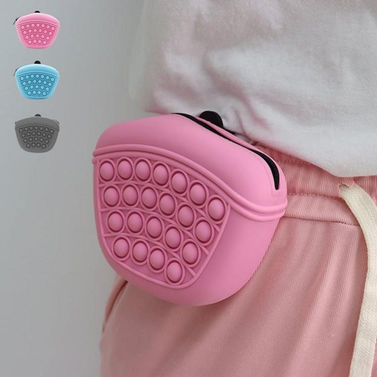 훈련 주머니 간식 외출 사료가방 실리콘 애견 트릿백 애견용품 강