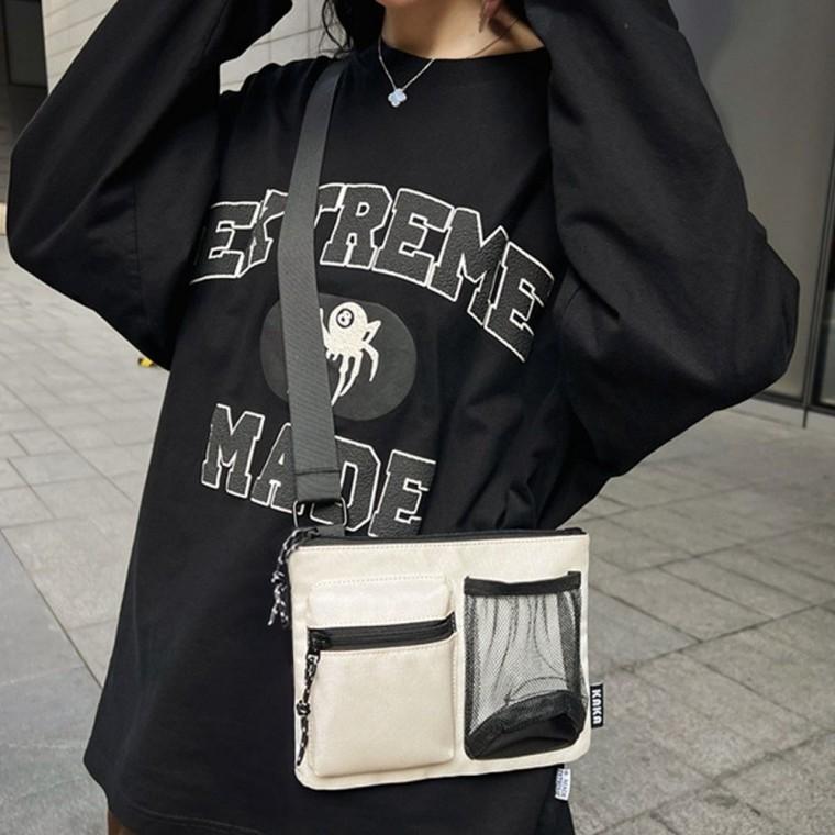 지갑 미니 여행 핸드 가방 백 폰 아이보리 크로스 여행크로스백