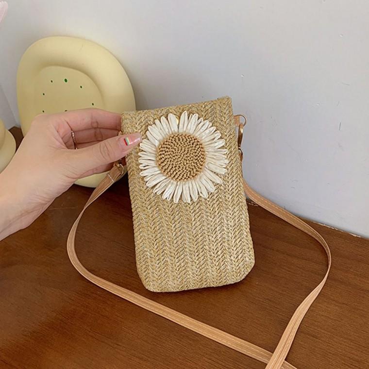 휴대폰 라탄 여행 가방 크로스 여름 백 미니 핸드폰 여행용크로스