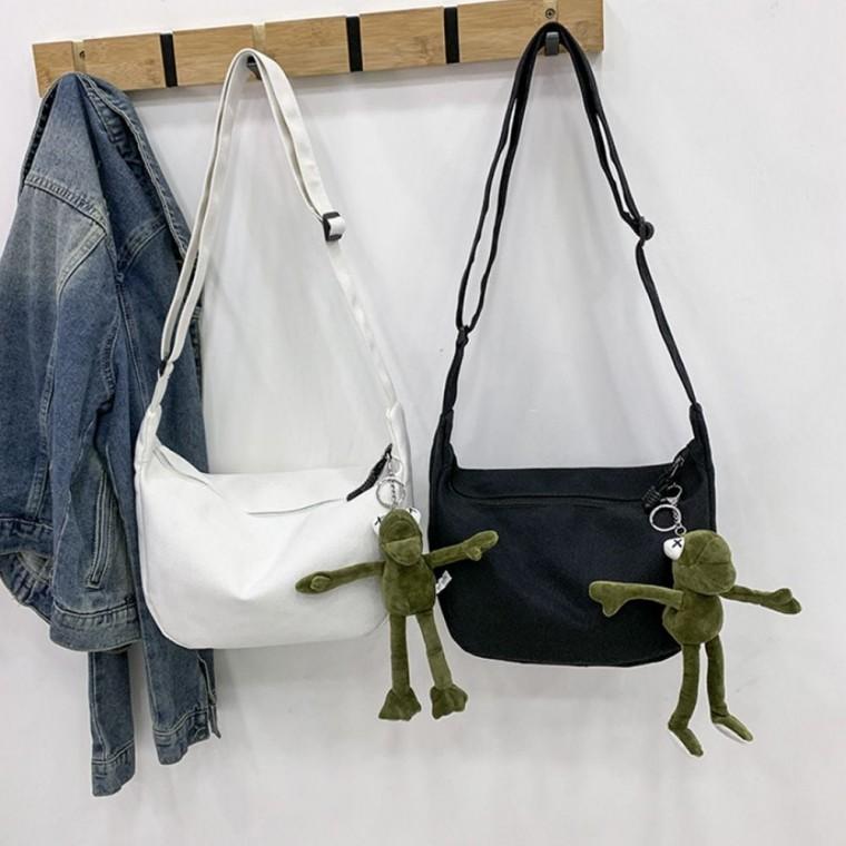 데일리 캔버스호보크로스 남녀공용 스쿨백 크로스백 가방