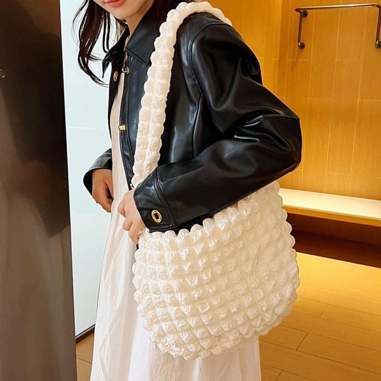 구름백빅크로스 엠보 토드백 보부상가방 숄더 크로스 에코백 숄더백