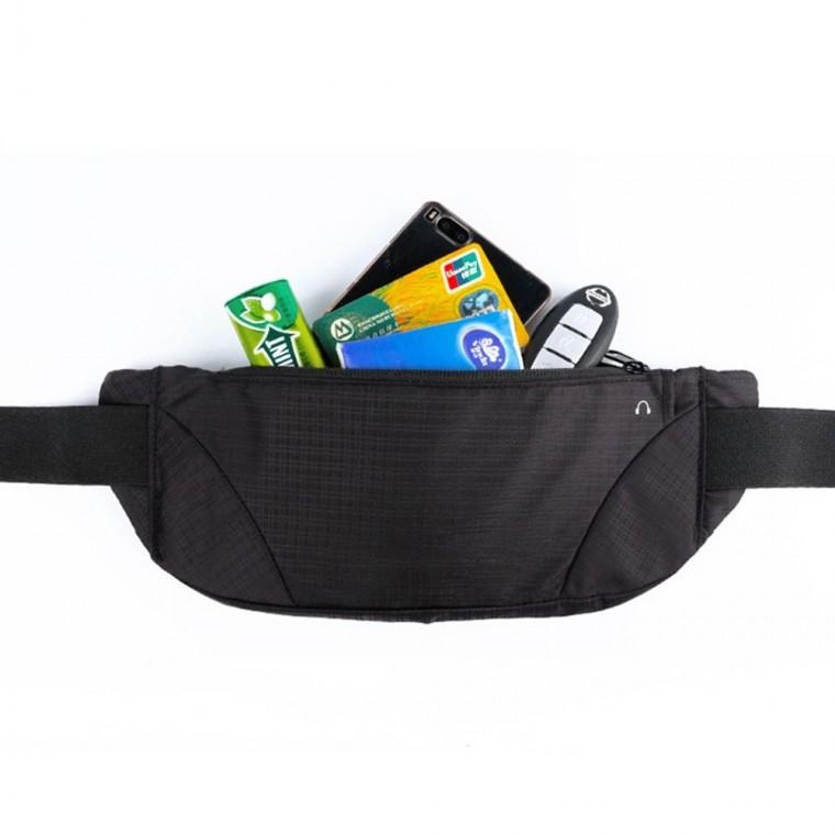 여행용 운동용 땀흡수천소재경량복대지갑 허리가방 허리밴드 힙색 허