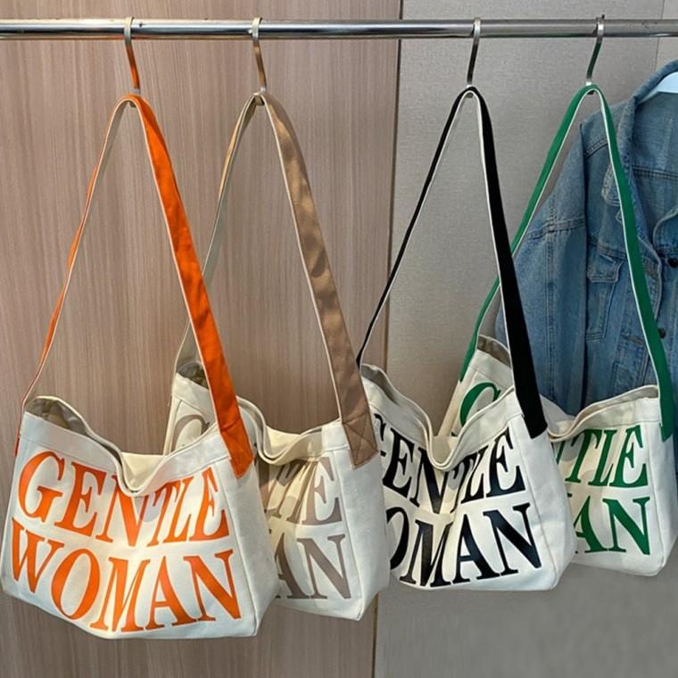 데일리 백 에코 대학생 여성 여행용 숄더 대학생가방 여행용에코백