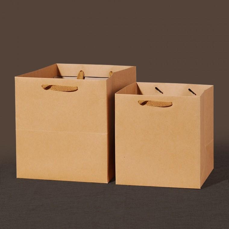 크라프트 무지 종이 가방 쇼핑백 15x15x15cm RD-10315