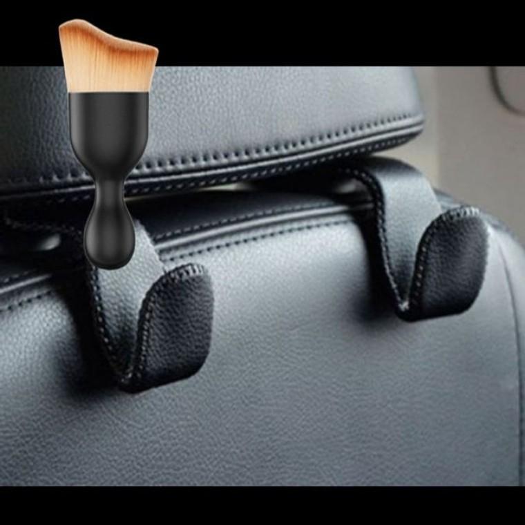 차량용 시트후크 걸이 가방 비닐 옷걸이 행거 먼지브러쉬세트 1P