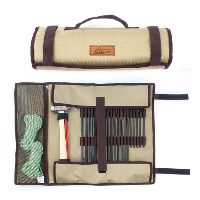 캠핑장비 공구세트 타프 캠핑망치 스트링 텐트 팩 공구가방