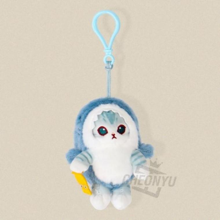 모후샌드 상어 견고한 코스튬 가방고리 9cm 고등어냥