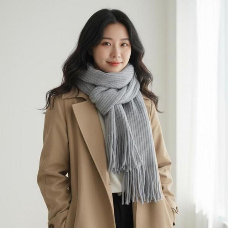 / 목도리 니트워머 커플목도리 방한목도리 스키장 겨울목도리 니트목도리