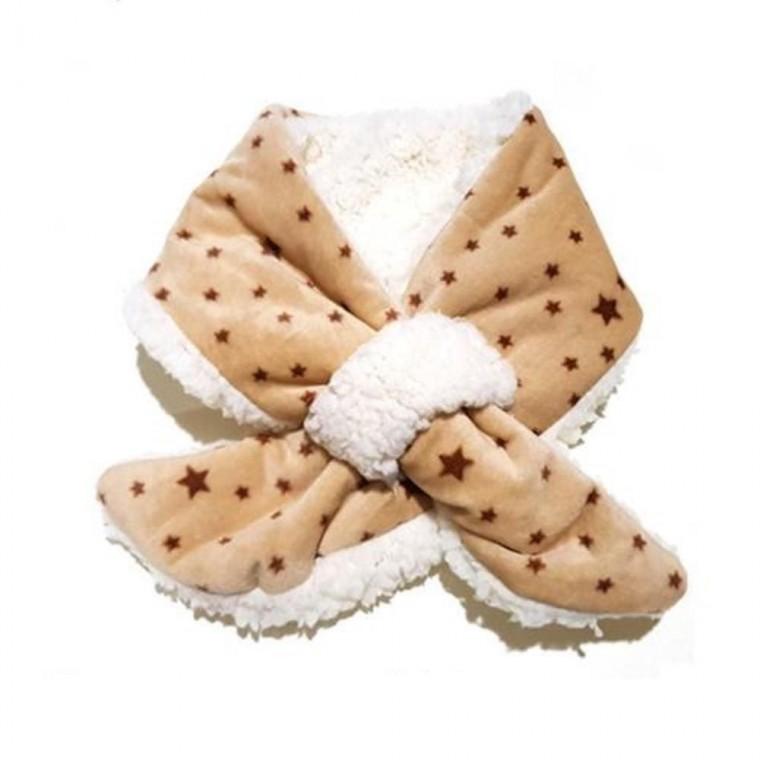 벨벳스타 넥워머 베이지 아동목도리 어린이목도리 목도리 유아 스카프빕 아동 어린이