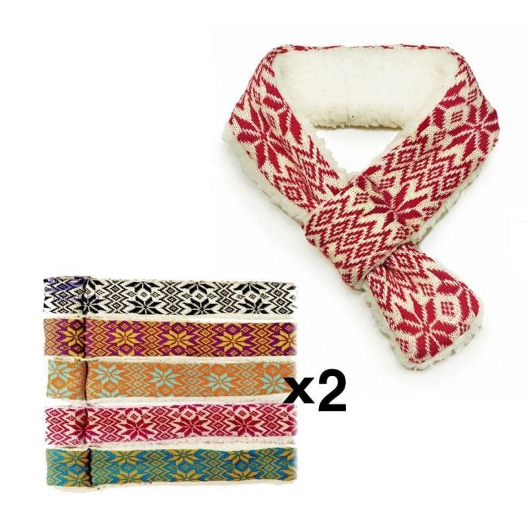 문펫 눈꽃 목도리 X2 랜덤 강아지 겨울스카프 목도리 스카프 목도리 강아지 패션용품 애견