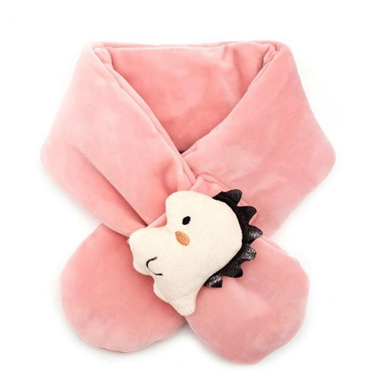 공룡 목도리 뽀송 넥워머 핑크 유아목도리 공룡목도리 아동넥워머