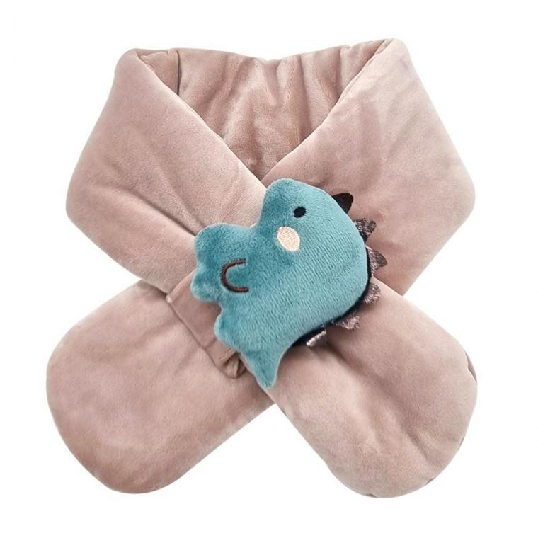 공룡 목도리 뽀송 넥워머 인디핑크 유아목도리 공룡목도리 아동넥워머