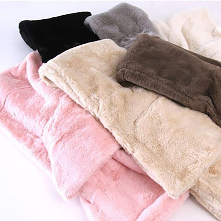 여자 데일리 따뜻한 편한 폴리 왕리본 목도리 머플러 넥플러 목도리 털 여자 머플러 울 숏 스카프 워머