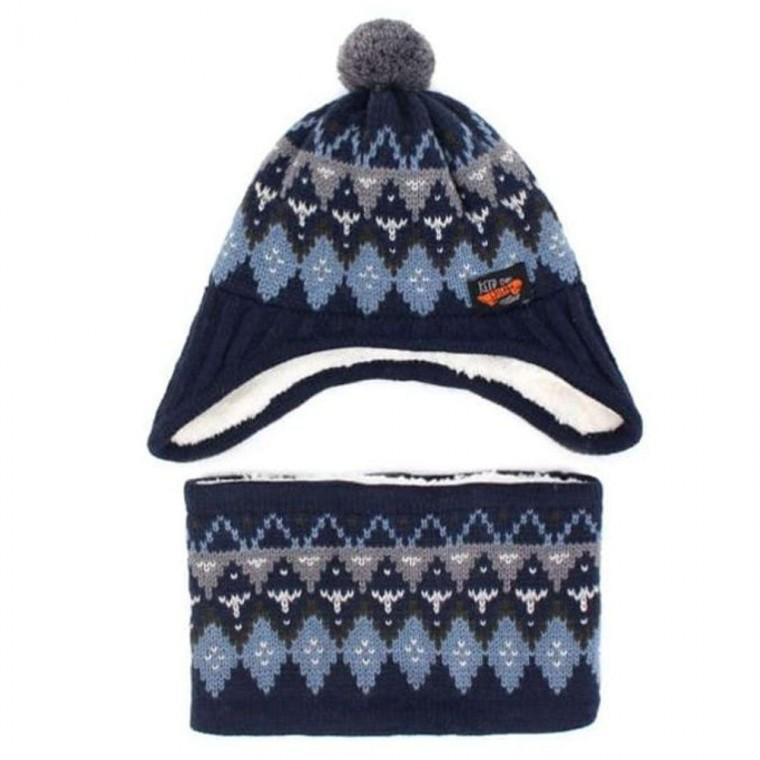 윙하우스 유아 벙거지 머플러 세트 방한 모자 목도리 어린이워머 유아 겨울모자 아동 털모자 아기목도리