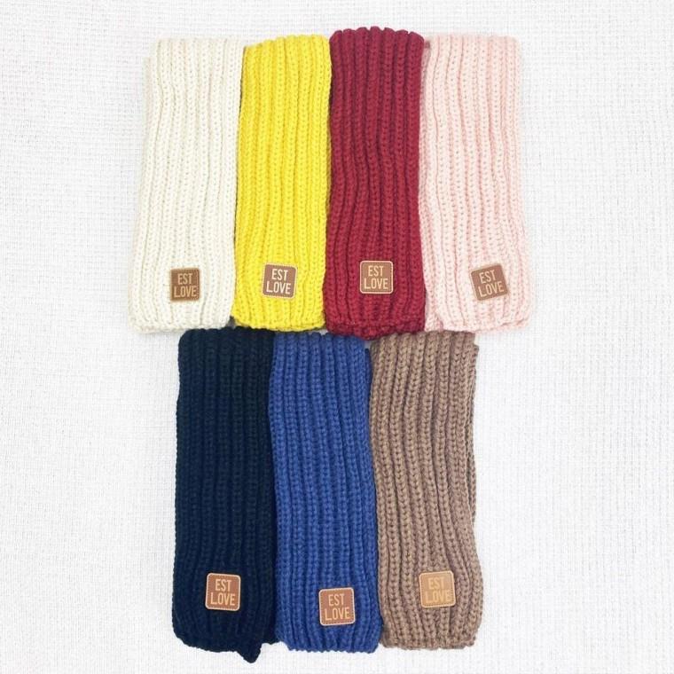 러블리 뜨개 유아 아기 목도리 7가지 컬러 초등 목도리 아동 어린이 키즈 아기 머플러 유아 넥워머 애기