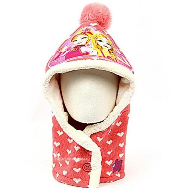 소피루비 니트후드 넥워머 털모자 목토시 목폴라 캐릭 용품 겨울 목토시 목도리 일체형 유아 여성 장갑