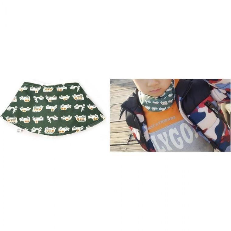 자동차 아동목도리 스카프빕 스노우빕 그린 스카프빕 아동 유아 목도리 어린이