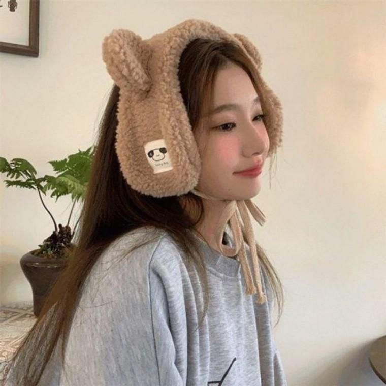 강아지 귀도리 귀덮개 애견 목도리 방한 귀도리 템 겨울 귀달이 귀마개 무지 양털 귀시림방지