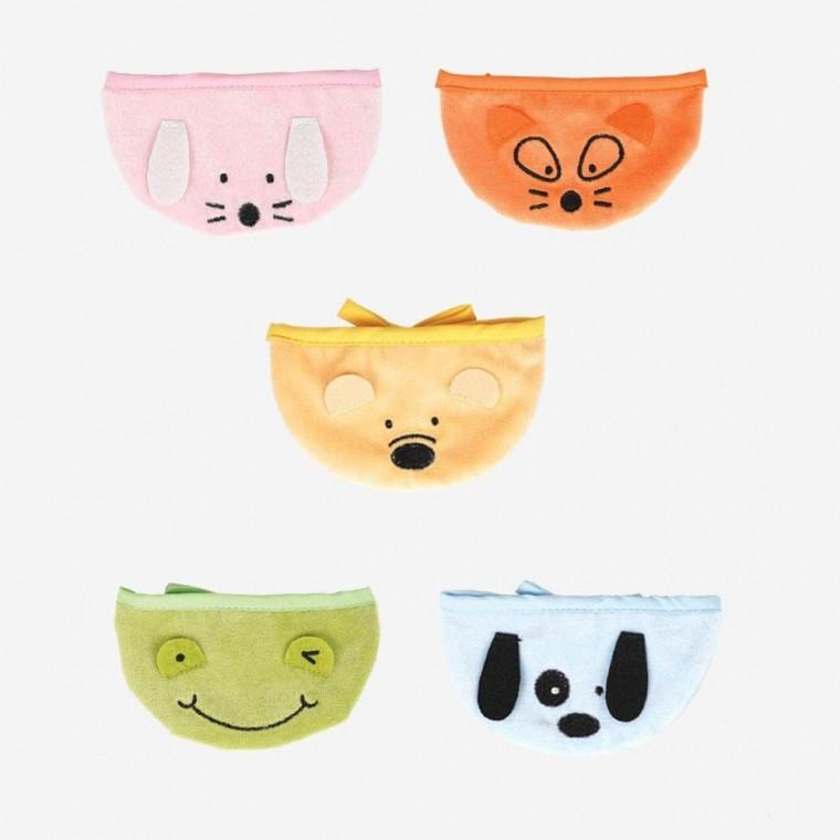 강아지 캐릭터 스카프 5종 세트 애견 목도리 케이프 고양이 반려동물 빕 강아지 스카프 턱받이 펫