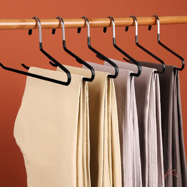 바지걸이 옷갈이 튼튼한 논슬립 목도리 스카프 주름없는 치마 슬림