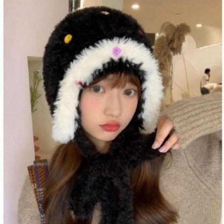 겨울 방한 귀달이 스타일 털 모자 벙거지 귀도리 겨울 여성군밤모자 등산모자 남자군밤모자 겨울 털모자