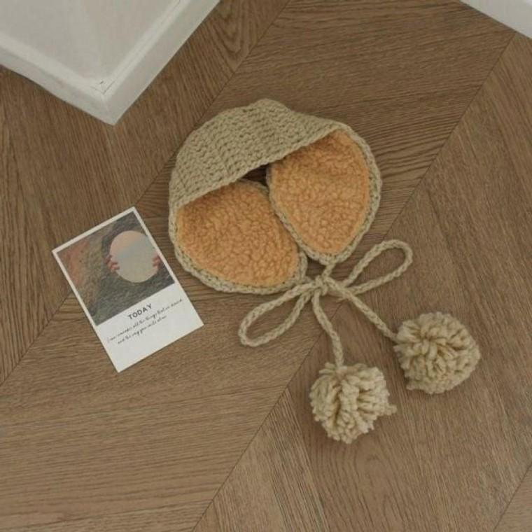 니트 귀도리 귀여운털귀마개 귀마개 귀도리 겨울 방울 귀도리 겨울 방한 귀마개