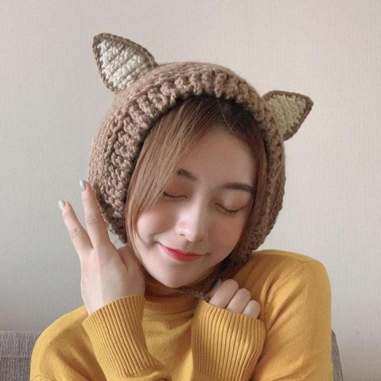 큐티 니트 귀도리 겨울 여자 패션귀도리 겨울귀 방울귀 방한귀 여자귀 귀 마개 여성귀 보온귀 도리 니트