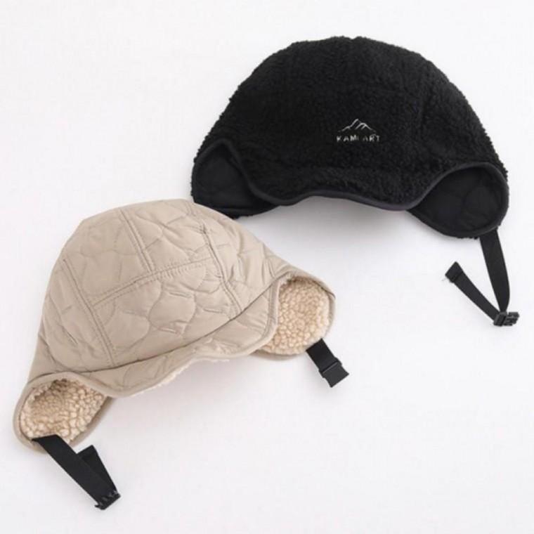 패딩 스트랩 귀도리 겨울 군밤 모자 털 방한 트루퍼 햇귀 귀마개모자 방한 겨울 군밤모자 귀달이모자