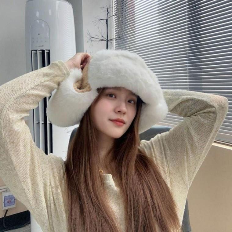 뽀글뽀글 귀달이 군밤모자 겨울 방한모자 브라운 방한 털귀달이 귀도리 모자 여자 귀다리 겨울 귀덮개