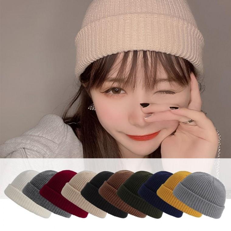 짧은 숏 비니 패션 겨울모자 방한용품