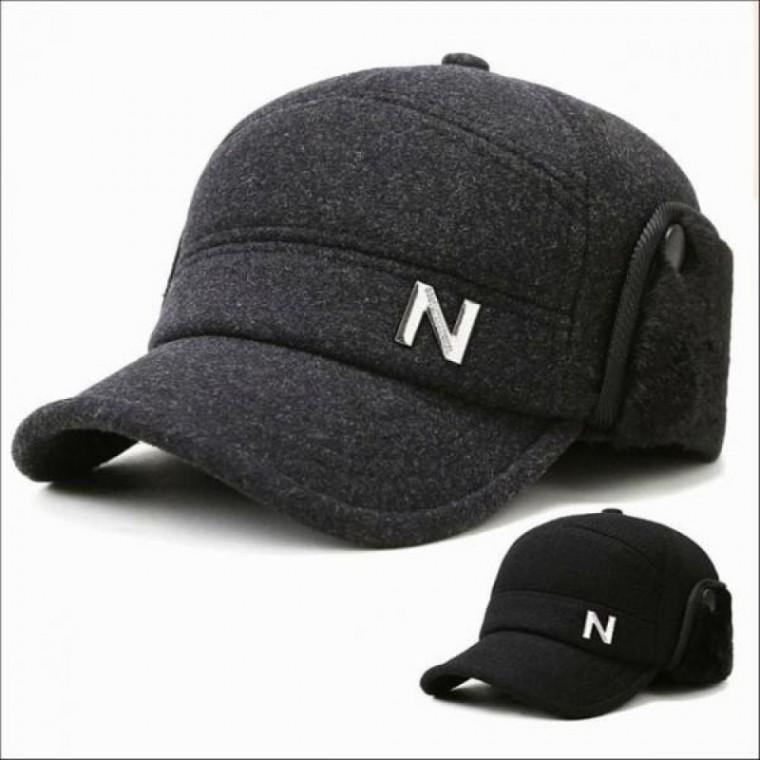 방한 겨울모자 귀달이볼캡 모직모자 귀도리 중년남성