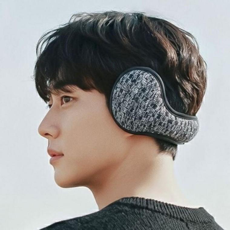 니트 퀼팅 방한귀마개 접이식 겨울 귀도리 여성 남성 커플