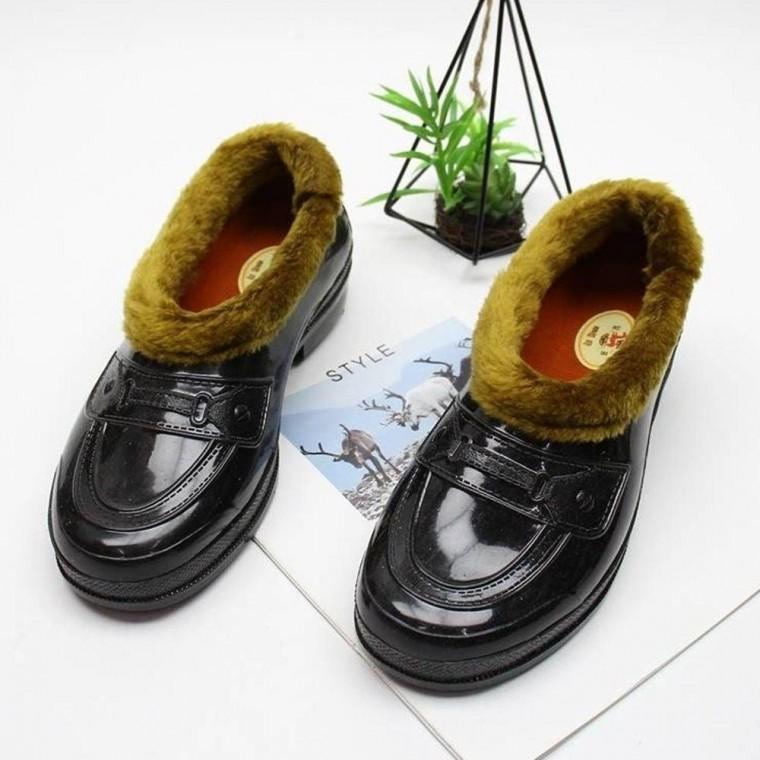남여공용 털 고무신 고무신발 스님 사찰 겨울신발