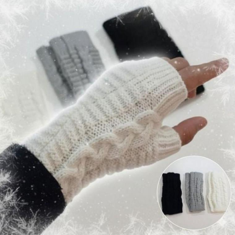손목워머 틈새 보온 방한 핸드워머 니트 사무실 토시 장갑 겨울 보온 (보리별) 키보드 반손가락
